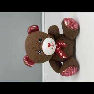 Fuzzy Friends Chocolate Scented Bear 6" Plush Hearts READ